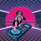 DJ SPACE GIRL (Enamel Pin)